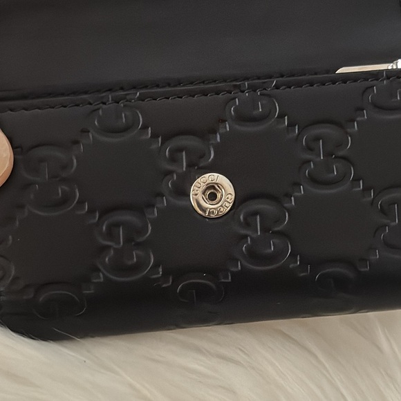 GUCCI Guccissima Key Holder Key Case 6 Hooks Leather Black - Picture 9 of 17